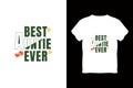 editable best auntie ever modern minimal tshirt design vector