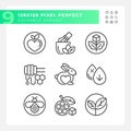 Editable black allergen free icons pack