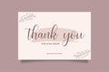 Editable Botanical Thank You Card For Small Online Business