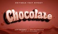 chocolate vector text effect with modern style Royalty Free Stock Photo