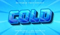 cold vector text effect with modern style Royalty Free Stock Photo