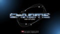 Editable 3d text effect chrome y2k with star orbit for poster and banner template design Royalty Free Stock Photo