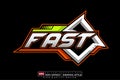 Editable 3d text effect fast for racing logo and poster template design Royalty Free Stock Photo