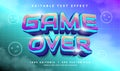 game over vector text effect with modern style Royalty Free Stock Photo