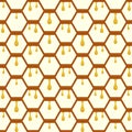 Hive Honeycomb Seamless Pattern Royalty Free Stock Photo