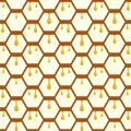 Hive Honeycomb Seamless Pattern Royalty Free Stock Photo