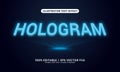 Editable Hologram Text Effect.