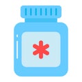 Editable icon of pills jar, vitamin dose, beautiful vector icon Royalty Free Stock Photo