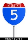 Editable Interstate sign