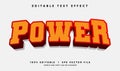 ower vector text effect with modern style Royalty Free Stock Photo