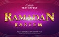 Ramadan kareem 3d editable text effect