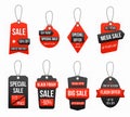 Set tags sale. Royalty Free Stock Photo