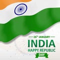 indian flag illustration vector image