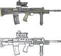 British SA80 assault rifle