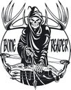 Grim reaper bow hunting Royalty Free Stock Photo