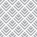 Editable seamless geometric pattern tile with white and grey background Royalty Free Stock Photo