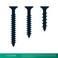 Set Screw Icon Vector Logo Template Illustration Design EPS 10