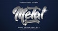 Editable Shiny Metal Text Effect Royalty Free Stock Photo