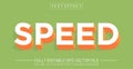 Editable Speed text style effect - text style Concept