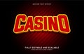 Editable text effect, Casino style Royalty Free Stock Photo