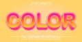 Editable text effect - Color text effect Royalty Free Stock Photo