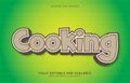 Editable text effect, Cooking style