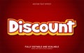 Editable text effect, Discount style Royalty Free Stock Photo
