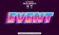 Editable text effect event