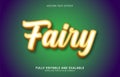 Editable text effect, Fairy style