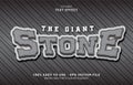 Editable text effect, Giant Stone style