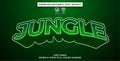 editable text effect jungle Royalty Free Stock Photo
