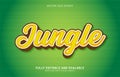 Editable text effect, Jungle style Royalty Free Stock Photo