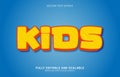 Editable text effect, Kids style Royalty Free Stock Photo