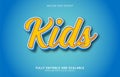 Editable text effect, Kids style Royalty Free Stock Photo