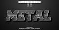 Editable text effect metal Royalty Free Stock Photo