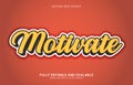 Editable text effect, Motivate style