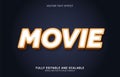 Editable text effect, Movie style