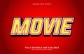 Editable text effect, Movie style