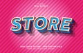editable text effect, store style Royalty Free Stock Photo