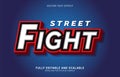 Editable text effect, Street Fight style