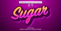 editable text effect sugar style Royalty Free Stock Photo