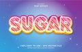 Editable text effect, Sweet Sugar style Royalty Free Stock Photo