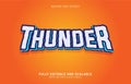 Editable text effect, Thunder style