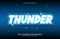 Editable text effect, Thunder style