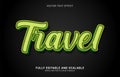 Editable text effect, Travel style