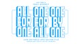 Editable text style effect - All For One text style theme Royalty Free Stock Photo