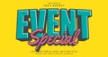 Editable text style effect - Event Special text style theme