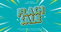 Editable text style effect - Flash Sale text style theme Royalty Free Stock Photo