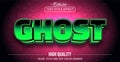 Editable text style effect - Ghost text style theme Royalty Free Stock Photo