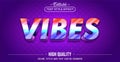 Editable text style effect - Gradient Vibes text style theme Royalty Free Stock Photo